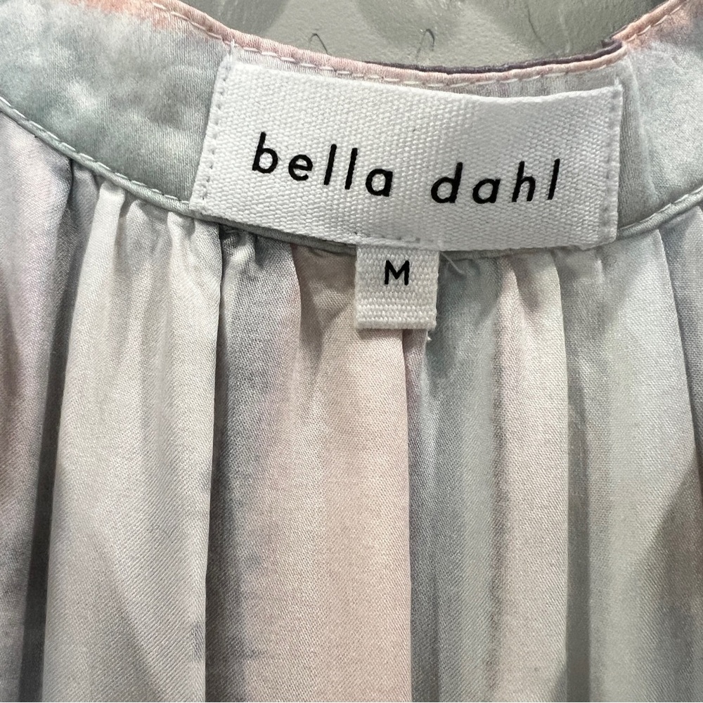 Bella Dahl Striped Button Front Blouse Sleeveless Tank Watercolor Pastel M NEW - Picture 9 of 13